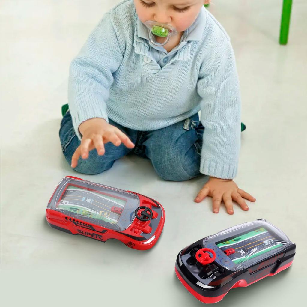 Handheld Racing Game, Children's Handheld Game Console, Children's Logical Thinking Training Boys Small Car Thinking Training Concentration