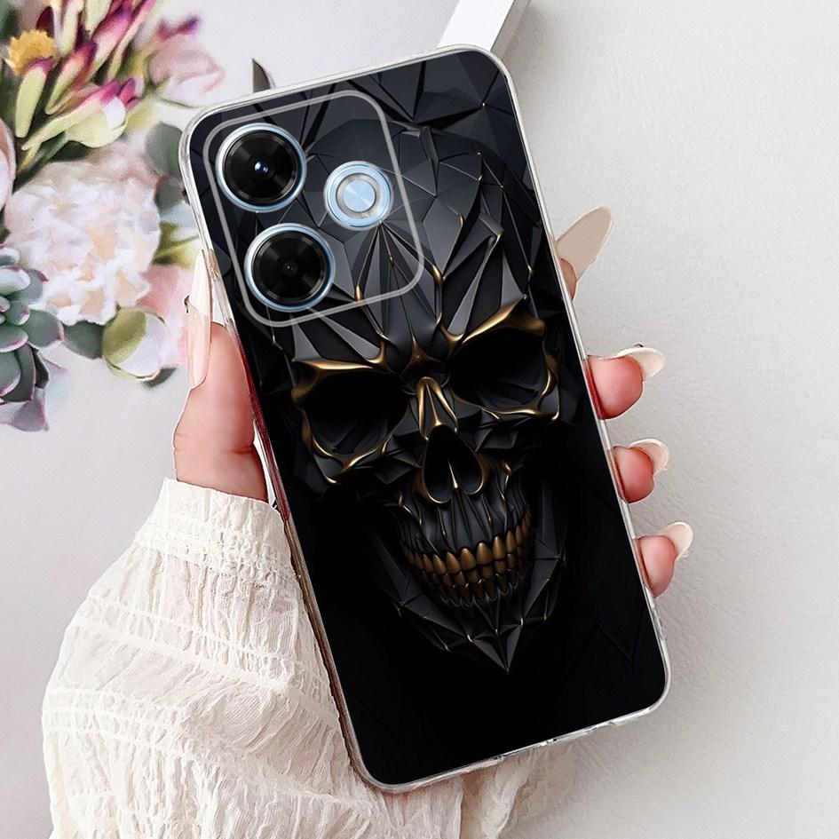 New For Xiaomi Redmi 13x 4G Case Cute Cartoon Panda Machine Flower TPU Soft Silicone Cover For Xiomi Redmi 13X Shockproof Bumper