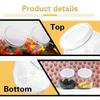 1Pc Candy Jar with Lid Plastic Clear Cookie Storage Container Wide Mouth Canister for Candy Snacks Cereal Jelly Dry Food