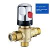 Chrome Thermostatic Brass Mixer Valve  Brass Cartridge Mixer Valve Hot Cold Water Temperature Control Mixer Bathroom Accessories
