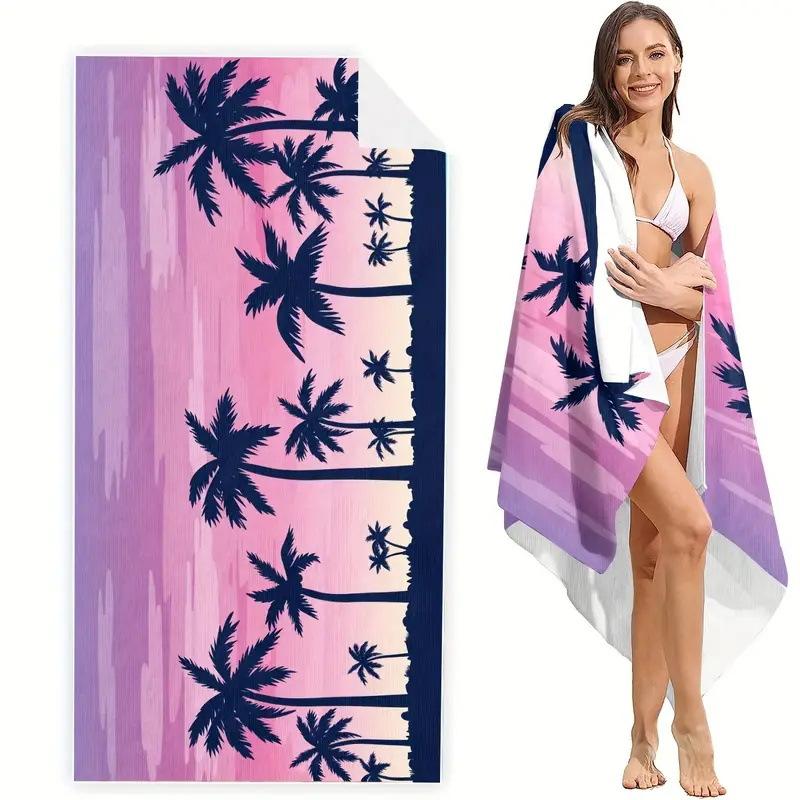 Beach Towel Quick-Drying Absorbent Beach Towel Microfiber Digital Printing Bath Towel Adult Plus