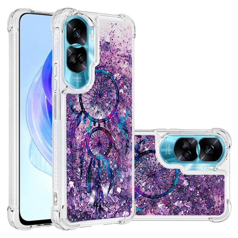 For Honor 90 Lite Case Cartoon Painted Pattern Quicksand Liquid Cover For Huawei Honor 90 Lite Honor90 90Lite Phone Case Fundas