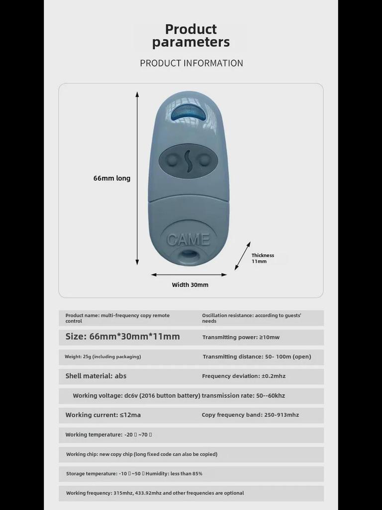 Vícefrekvenční bezdrátové dálkové ovládání pro úpravy automobilů, zabezpečení, přístup a osvětlení