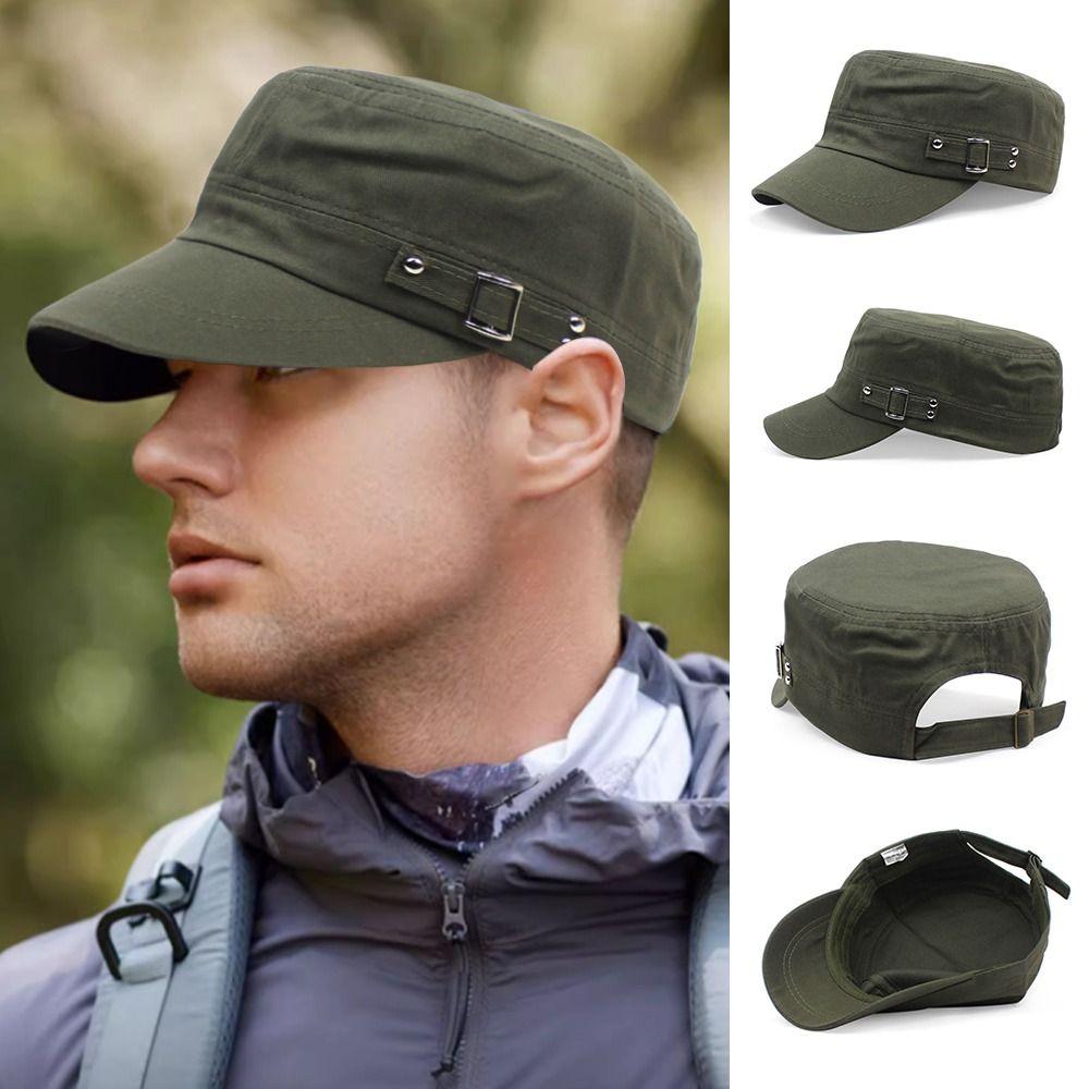 

Anti-UV Baseball Cap Breathable Flat Top Cap Spring Summer Sun Hat Men