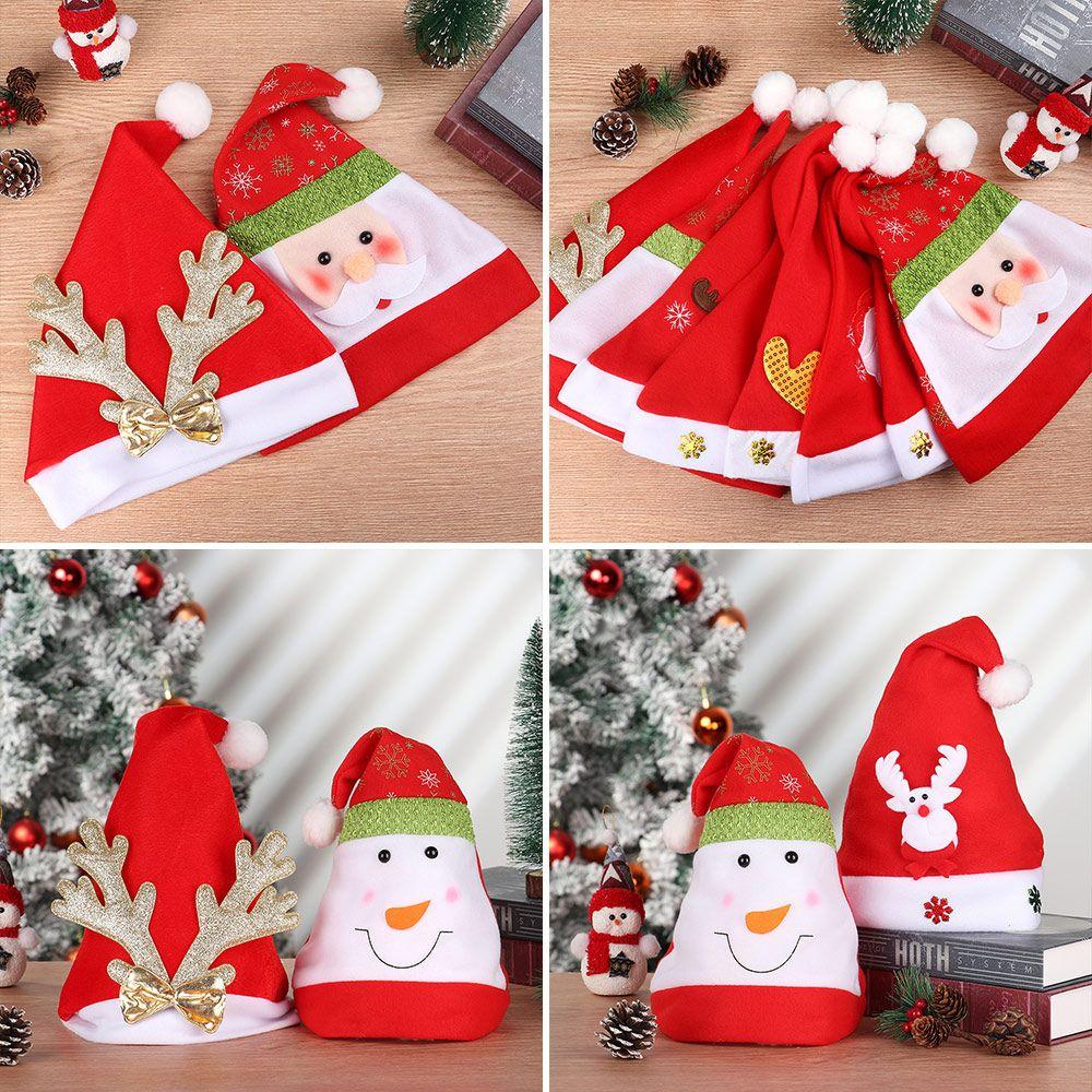 Merry Christmas Classic Lovely Christmas Hat Santa Claus Cap Festival Supplies Plush