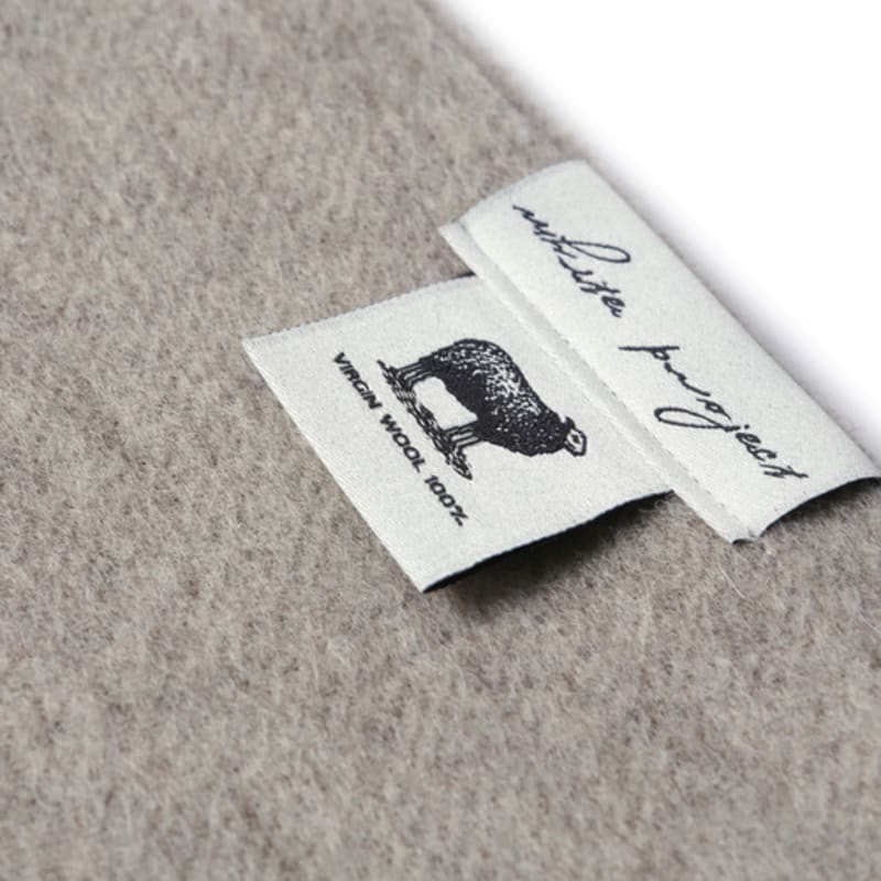 White Project VIRGIN WOOL 100 MUFFLER_OATMEAL