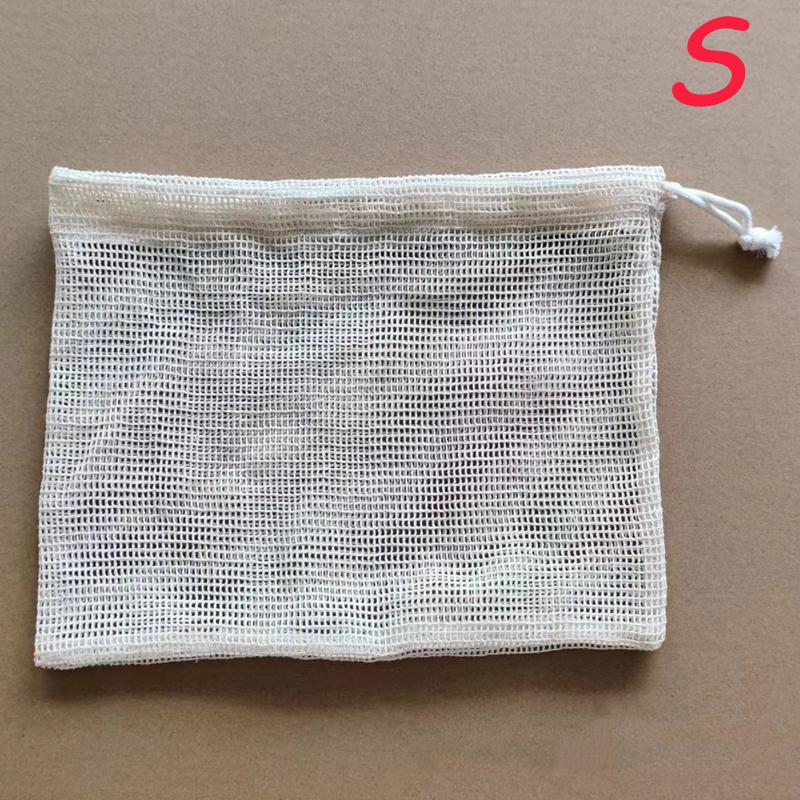 3Pcs/set Reusable Mesh Produce Bags Premium Polyester Washable Mesh Bags for Vegetables Fruits Toys