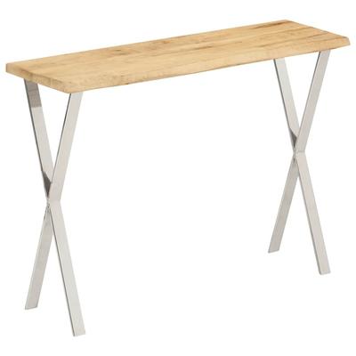 Vidaxl Console Table with Natural Edge, 105X33X76 Cm, Mango