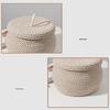 Rope Storage Basket Little Baskets Woven Lid Wicker Key Cotton Small Organizing