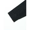 Men Striped Long Sleeve Stand Collar Casual Business Linen Shirt