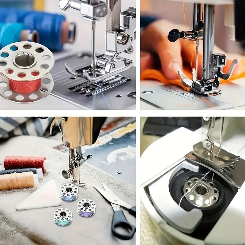 10/20/30pcs Stainless Steel Sewing Bobbins, 2cm Dia. Metal Spools, Smooth Winding & Reusable for DIY & Professional Sewing