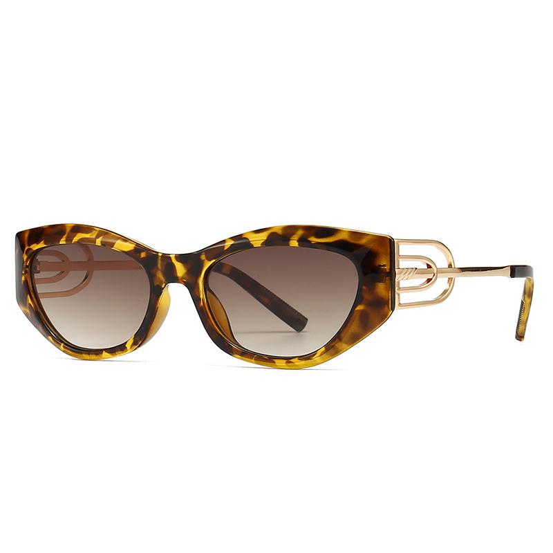 

Specially Designed For Angular Cat-Eye Sunglasses Modern Retro Temples With Jumping Shape Decorative Sunglasses Lh