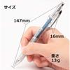 Pentel Ballpoint Pen Gel Ink Gel Infree 0.4mm Clear Shaft XBLN74TL-CA Blue Black