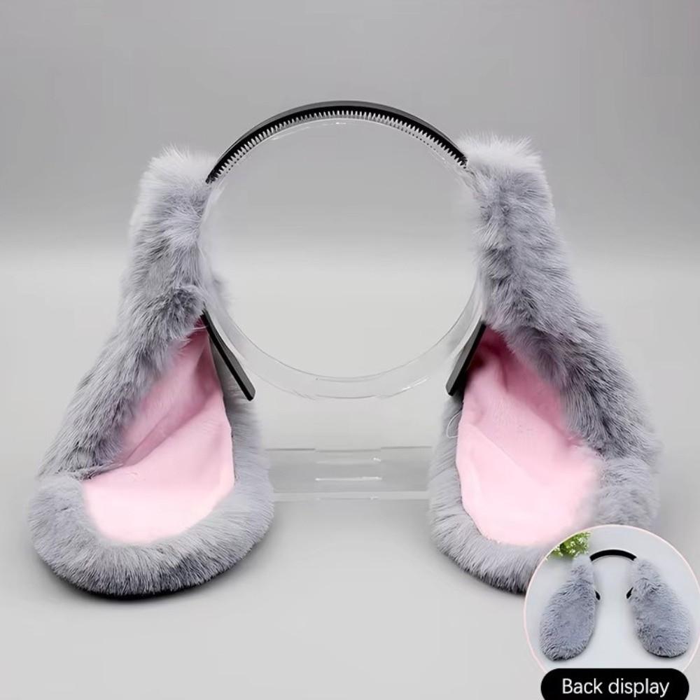 Fur Easter Rabbit Hair Hoop Soft Hair Accessories Elegant Plush Headwear  Events