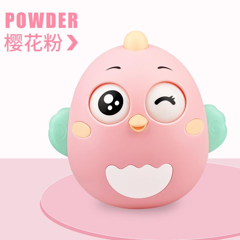 Kojenecká hračka Tumbler kuřátko 3-6-12 měsíců uklidňující pro novorozence raná výchova kousátko chrastítko dětská hračka