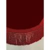 Highly breathable upright piano top cover, burgundy, velour-like finish with fringe, one size fits most, 176 x 67 cm, PT-1