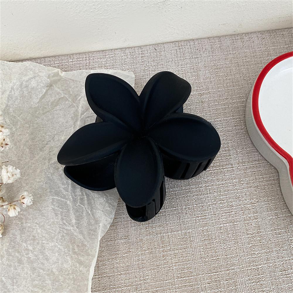 Chicken Egg Flower Solid Color Frosted Hair Clip Female Korean Petal Grab Clip Sweet Temperament Hair Accessories