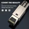 2000MHz RJ45 Cat8 Cat7 Cat6A Connectors 40G LAN Cable Crystal Head Panel Free Easy Termination Plug Reusable 22AWG - 24AWG