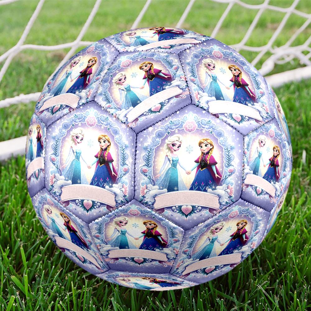 Elsa Theme Size 5 Soccer Ball, Suitable for Both Indoor and Outdoor Matches, a Gift Suitable for Everyone.