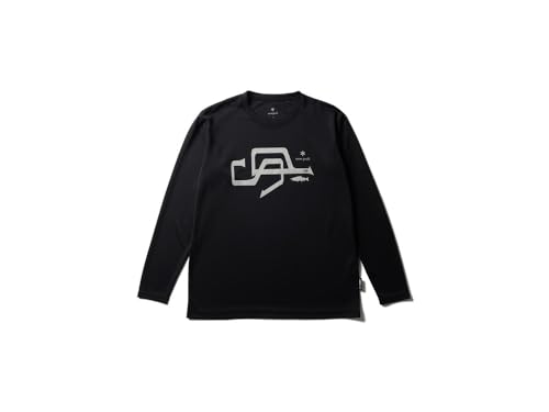 Snow Peak SP Logo Graphic Long Sleeve T-Shirt SPF-TS-25AU901, Cut and Sew, Long Sleeve T-Shirt, Men's and Women's, Black, Size M