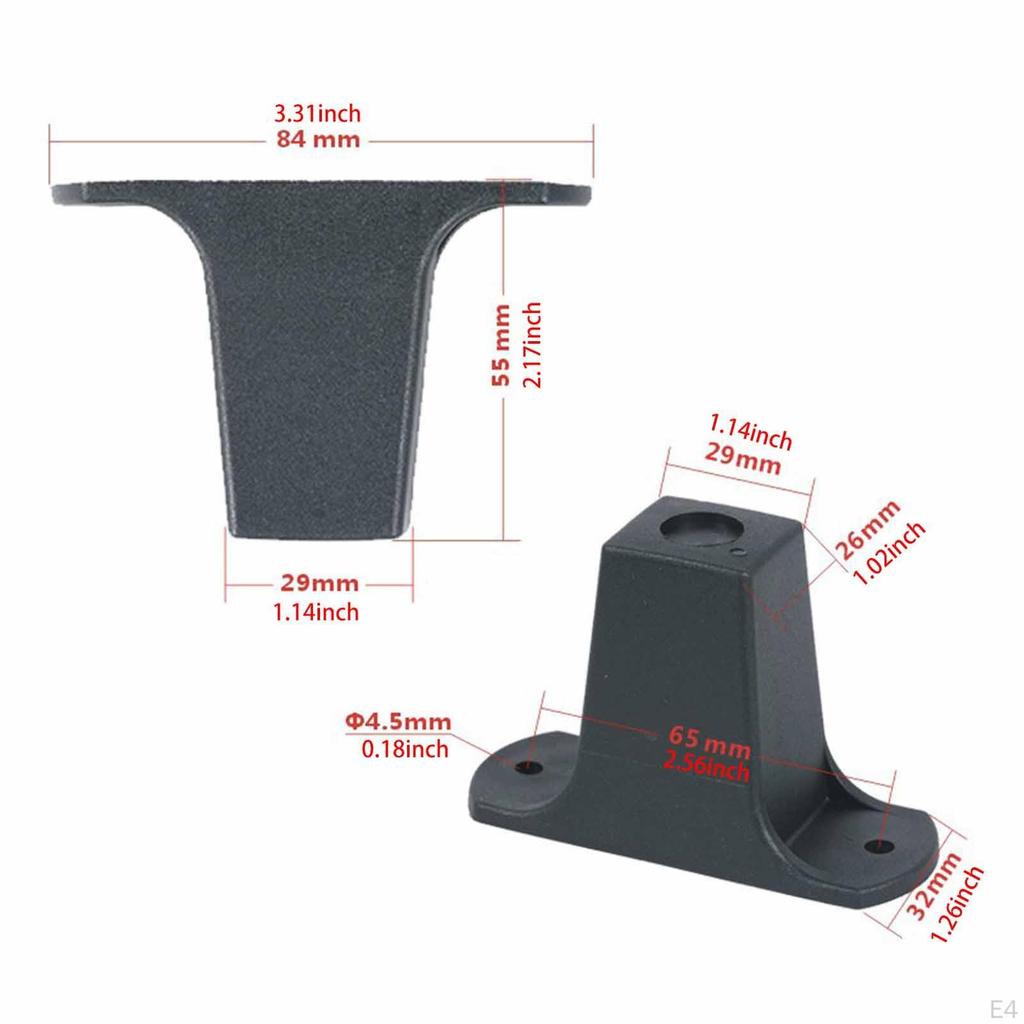 4 Pack of Duffle Bag Feet for Rolling Luggage with Mounting Components