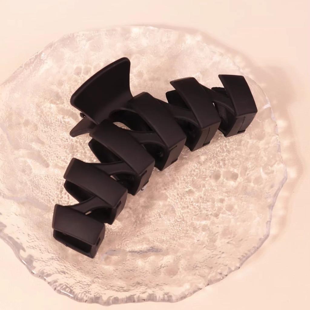 1 piece suitable for long hair anti slip matte delicate hair clip, matte black hair clip For Hair Accessories