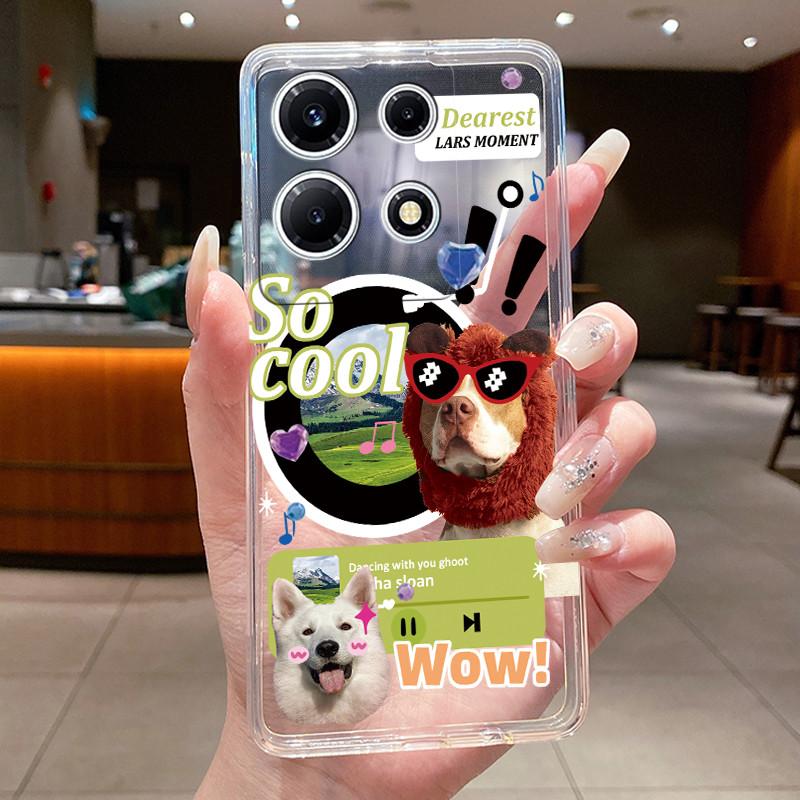 For Infinix Note 30 VIP Phone Case X6710 Clear Silicone Soft Cover For Infinix Note 30 VIP Fashion Flower Cases Note30 VIP Coque