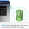 Memzuoix 2.4G Wireless Mouse, Portable Mobile Cordless Mouse with USB Receiver, 1200 DPI Ergonomic Wireless Mouse for Computer Laptops, Desktops,