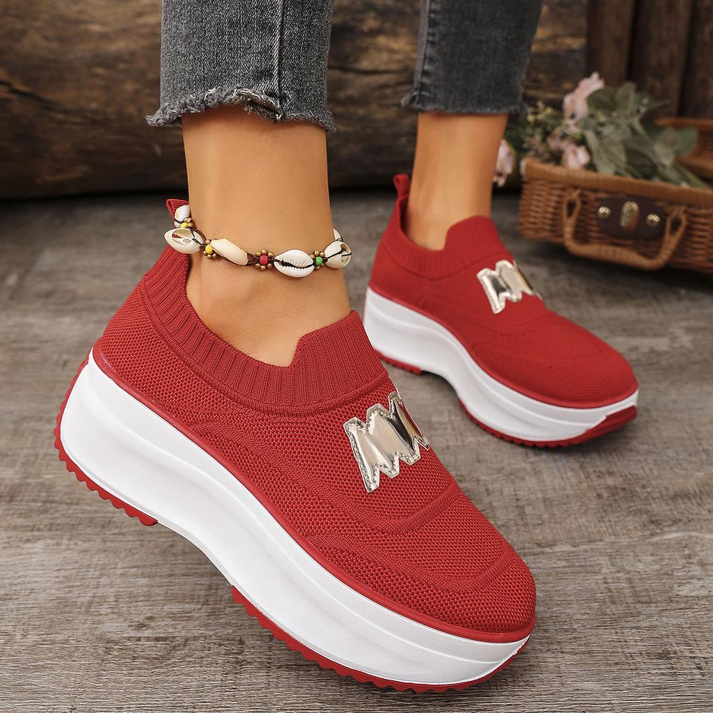 Damen Plateau Sneaker Lässige Slipper Mode Loafer Schuhe Damen Outdoor Atmungsaktive Tennis Sneaker Frau Zapatos De Mujer