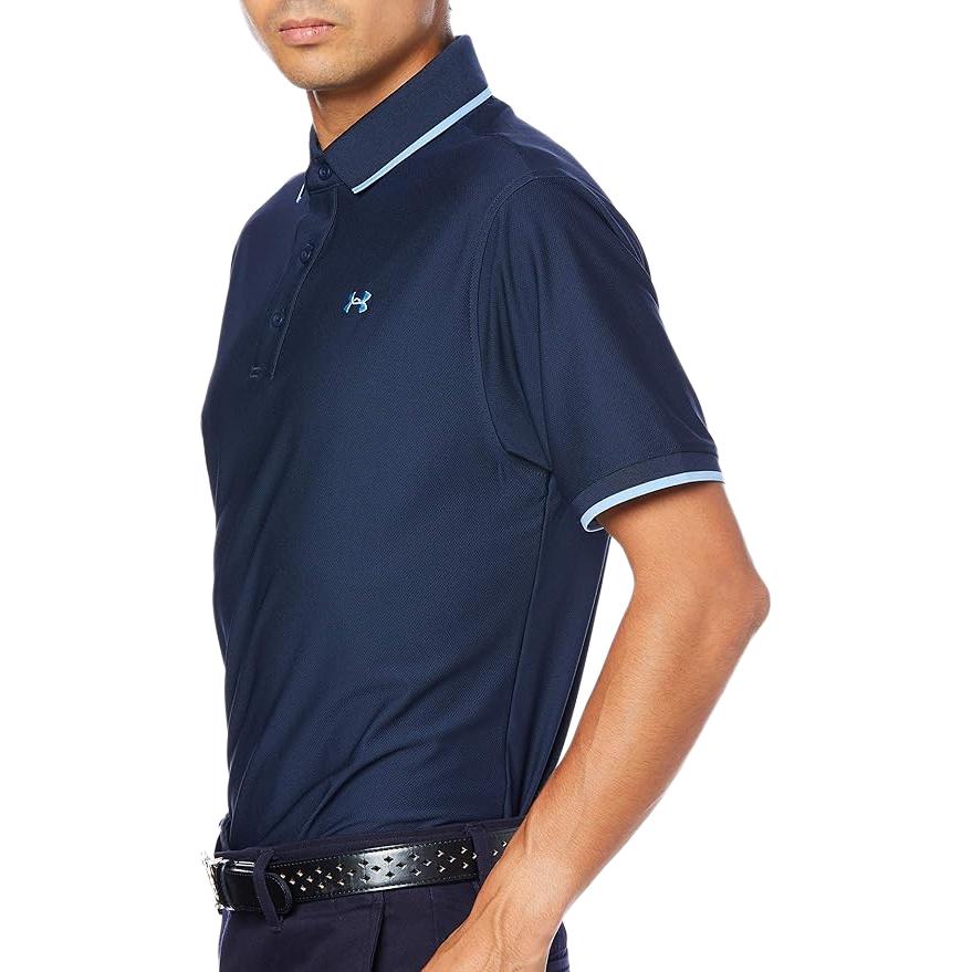 Under Armour Polo Shirts Men's Dark Blue Polo Collar Moderate Straight Fit 1345459-409