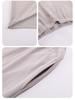 Men's 100% Pure Cotton Pajamas - Long Sleeve & Pants, Solid Color, Loose Fit, Two-Piece Set for Spring & Autumn Homewear.