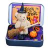 Handmade Cute Witch Teddy Bear In Box Emotional Support Inspirational Gifts Thoughtful Desk Accessories for Friends