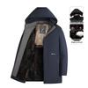 Men's Winter Plus Velvet Thickened Parkas: Warm Cotton Jackets for Middle-Aged and Elderly
