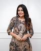Women Top Tunic Cotton Blend Kurta Pant Set Indian Designer Party Wear Kurti