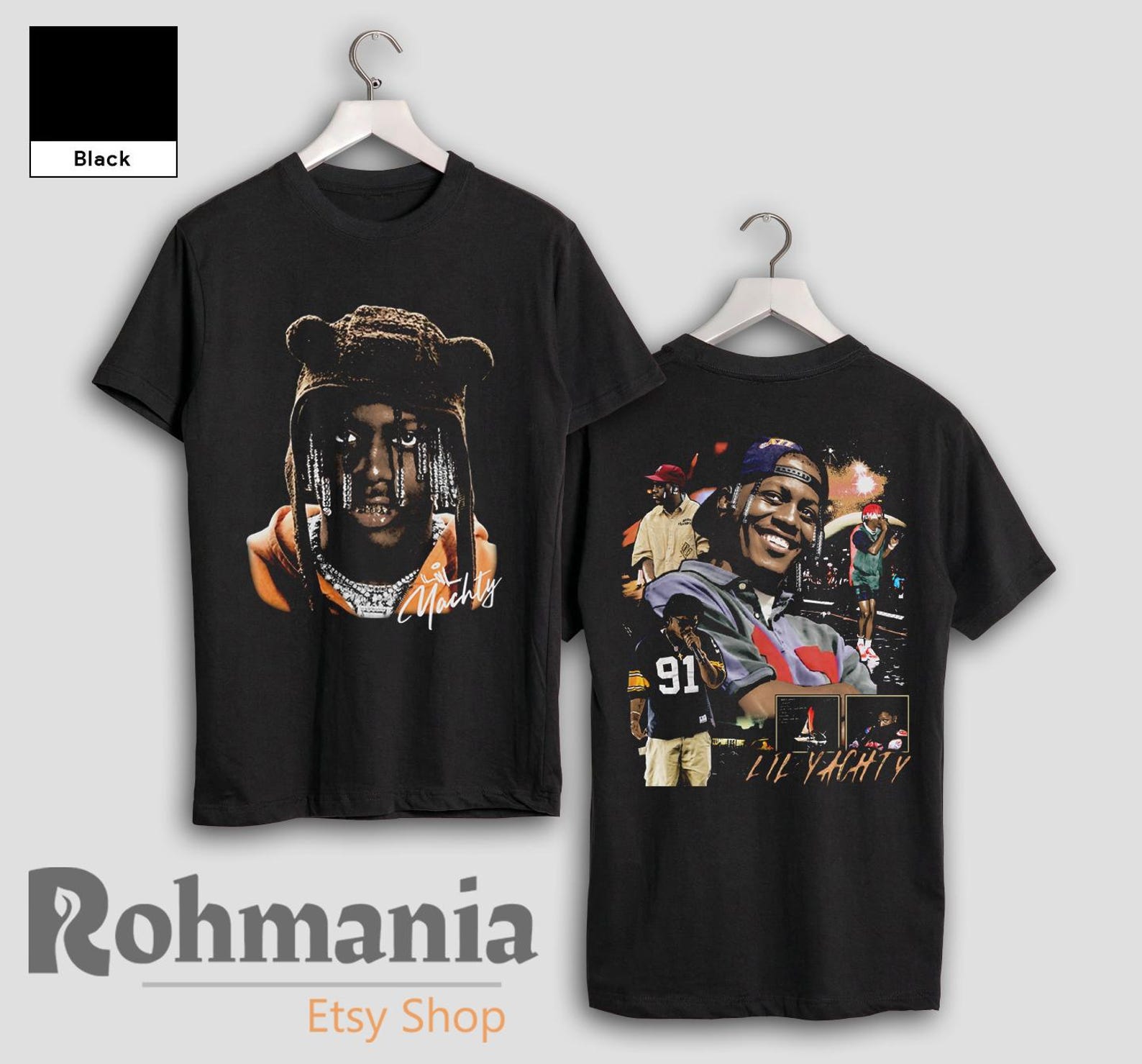 Lil Yachty T-Shirt, 90s Retro Rap Hip Hop Music Merch Shirt M