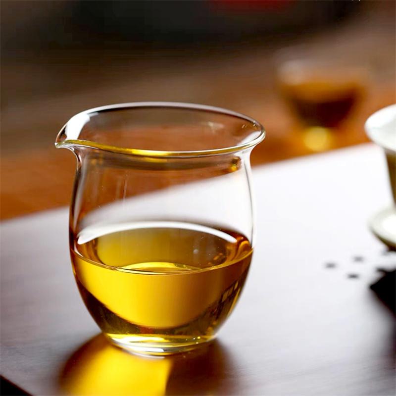 Japanese Style Glass Fair Cup Handmade Kung Fu Tea Pitcher Fair Mug Chahai Tea Cup Set Accessories Teaware