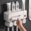 Multi-functional Wall-Mounted Toothbrush Holder with Cups