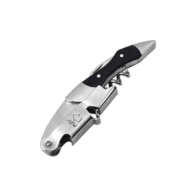 Wine Opener Professional Waiters Corkscrew, Custom Personalized LOGO Bottle Opener with Foil Cutter Wedding Gifts For Guests