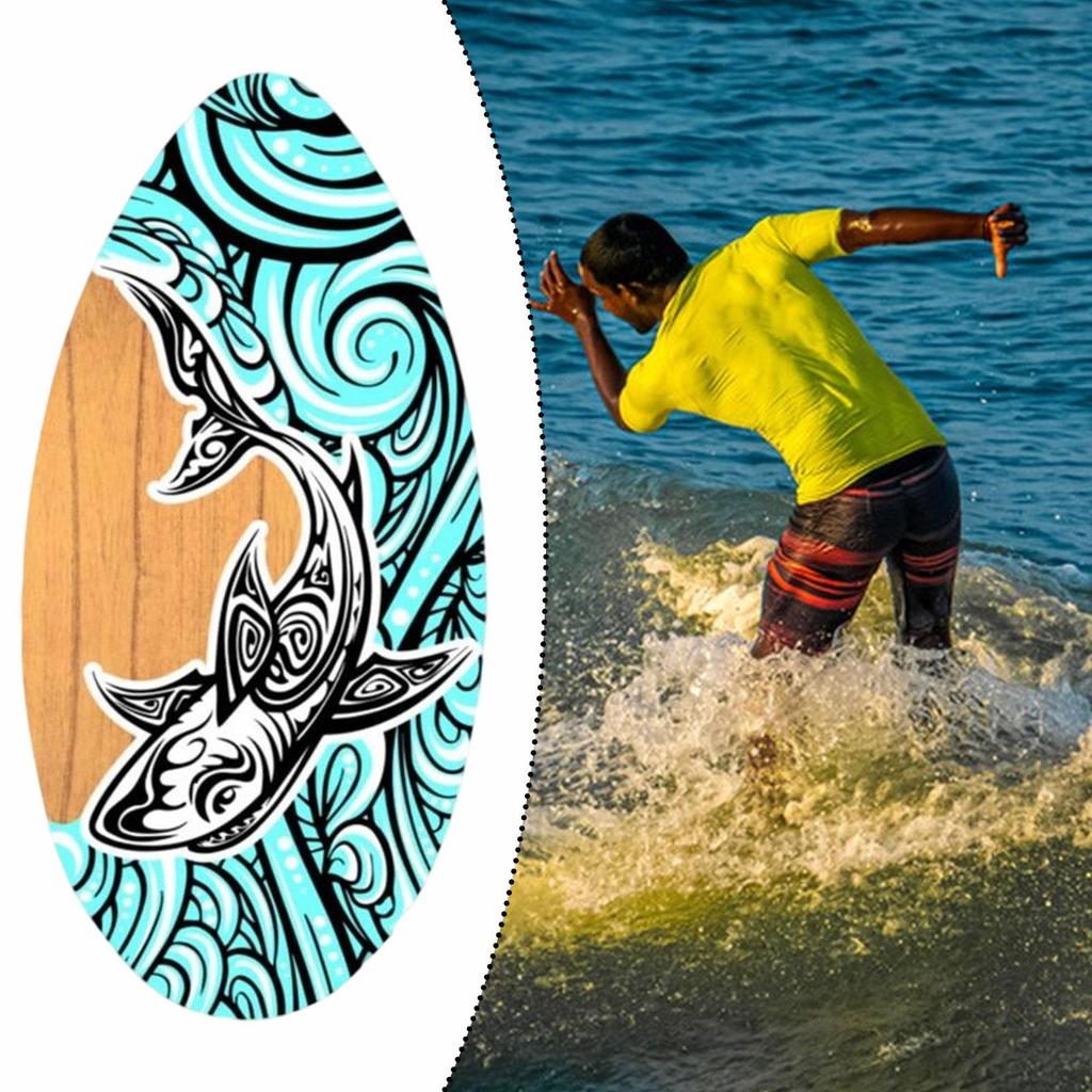 Skimboard Houten Skimboard, Staand, Watersporten, Strand Zandbord Klein Surfboard