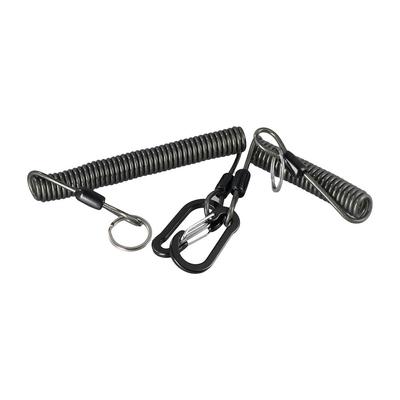Cordón para llaves Muelle elástico Cuerda de seguridad Cordón para llaves Cuerda de pesca perdida Cordón de pesca Cuerda de resorte de alambre Cordón enrollable de pesca