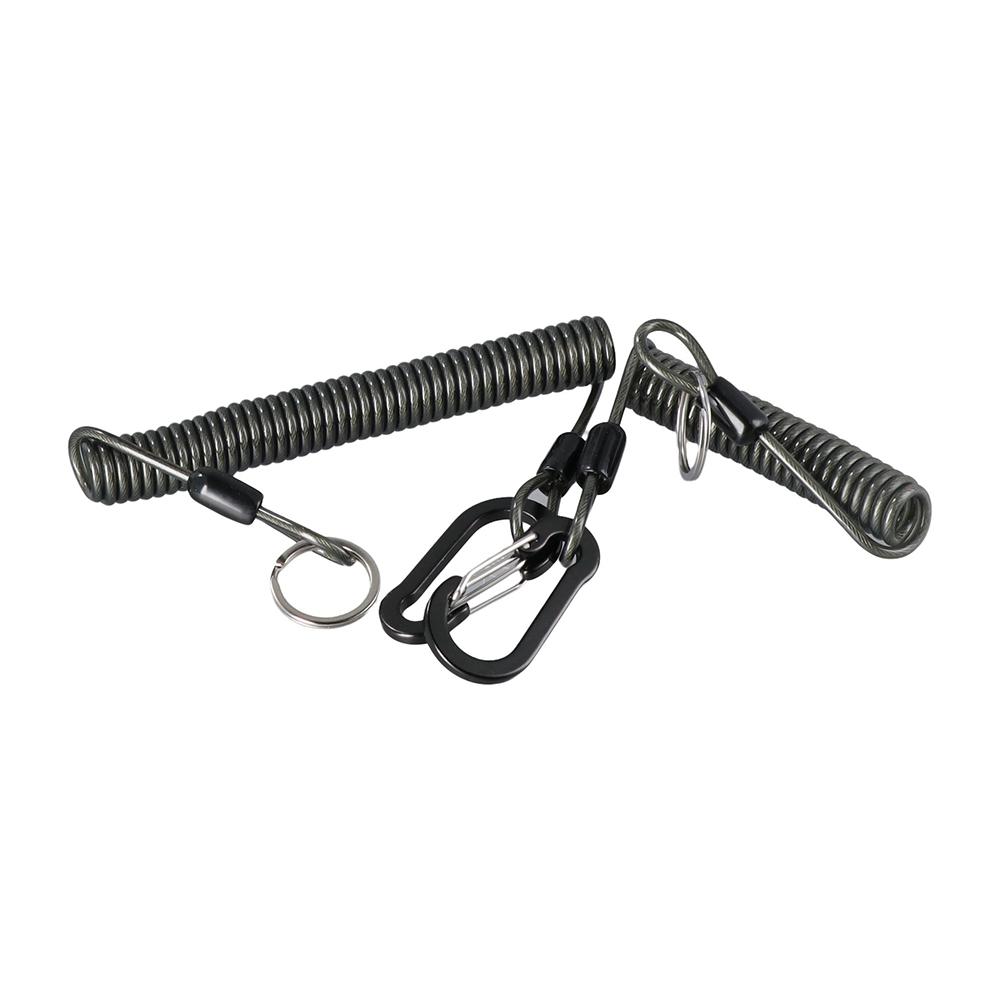 Retention Rope Key Cord Fishing Missed Rope Fishing Lanyard Wire Spring Rope Fishing Coiled Lanyard