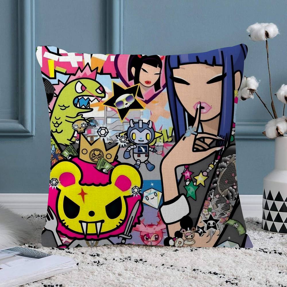 Cartoon Art Kawaii townTokidokiinside Pillow Anime Pillow Sofa Bed Head Pillow Cover Cushion Cover Fashion