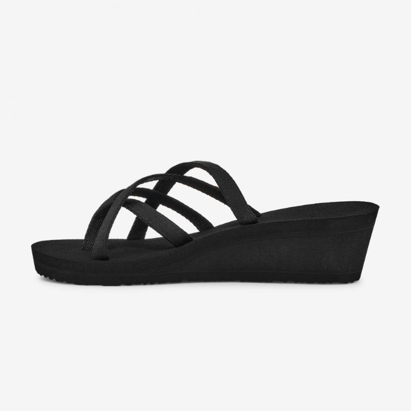 Teva Women S Wedge Sandal muSh Mandarind Ola 2 Stvf2530099 Blk