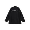 Nike Sportswear Solid Color Comfortable Waterproof Stand Collar Long Sleeve Jacket Women jackets Black FV7536-010