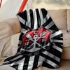 Rangers FC Pattern Blanket, Cozy Blanket for All-Season Comfort on Sofas, Beds, Office, Car, Camping and Travel