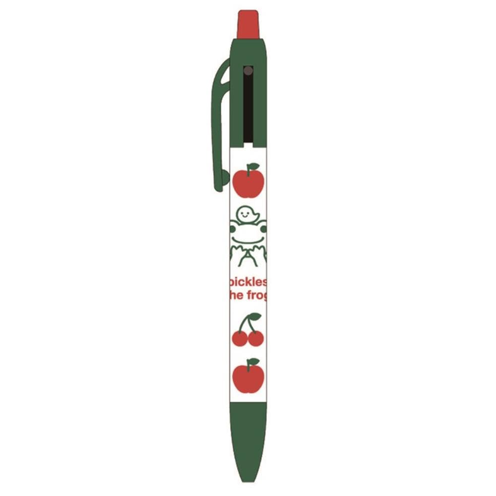Nakajima Corporation Mechanical Pencil & Two-Color Ballpoint Pen, Fruit Pattern, 210159-25