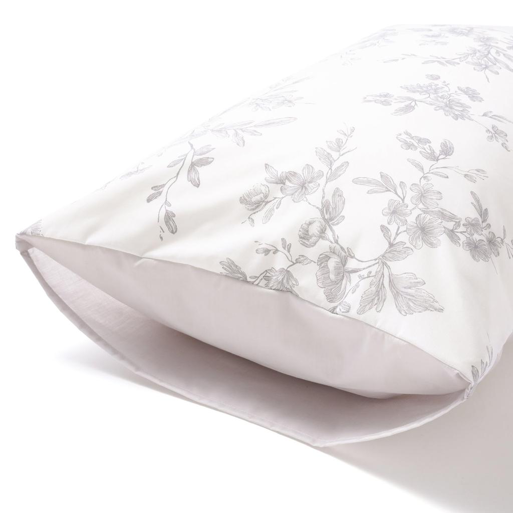 Francfranc Classic Flower Pillow Cover Gray 70×50cm