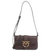 Classic Swallow Logo Leather Mini Shoulder Bag Women Bags Brown 104340-A0QO-L74Q