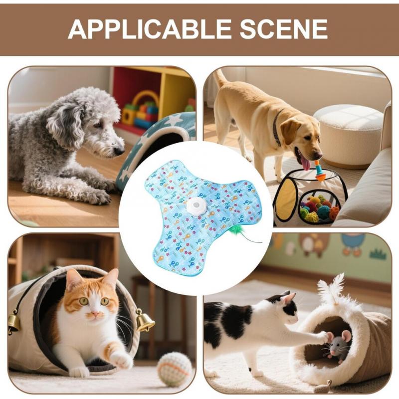 Electric Cat Toy, Automatic Interactive Rechargeable Game for Indoor Playtime, Encourages Exercise and Keeps Cats Entertained