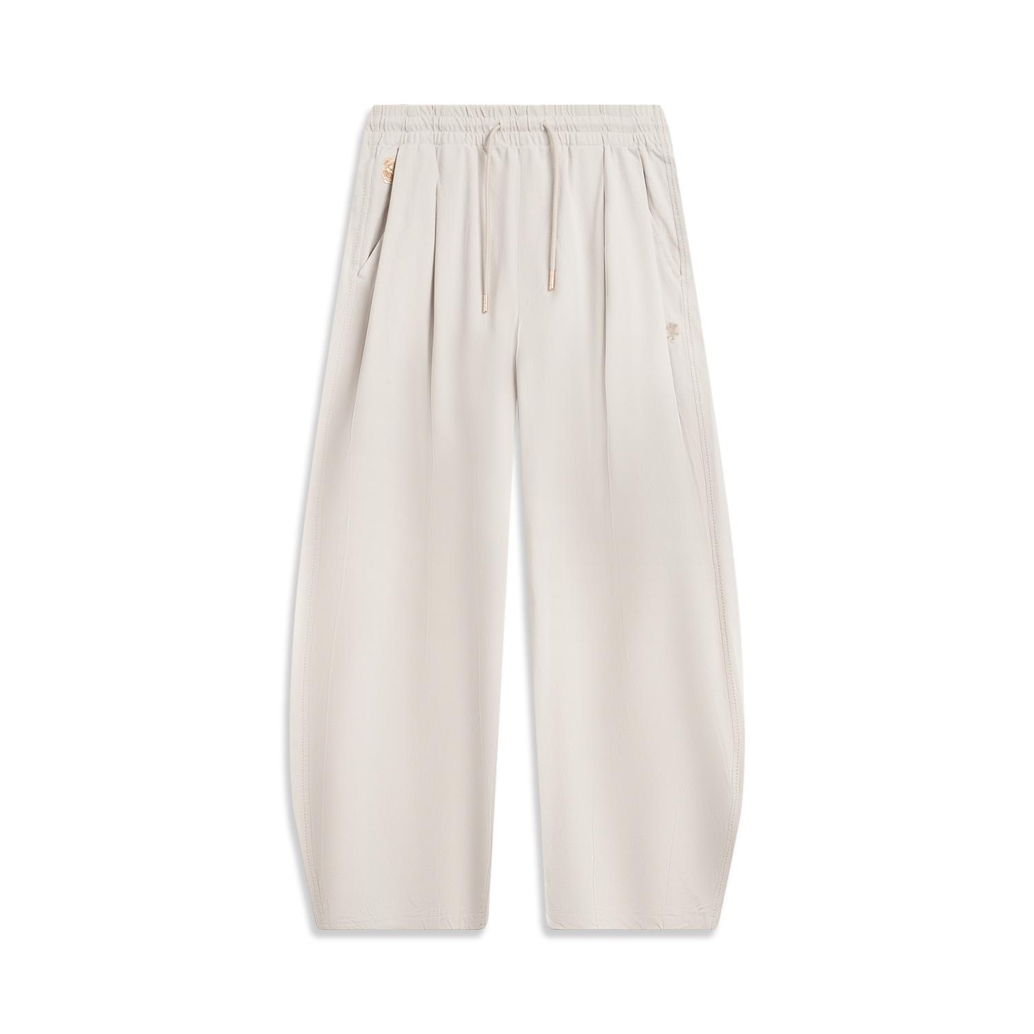 

Li Ning X Музей дворца Сотрудничество Серия спортивного образа жизни Модные Универсальные Простые Однотонные Удобные Брюки с широкими штанинами Мужские брюки Mica AKXV403-2 M